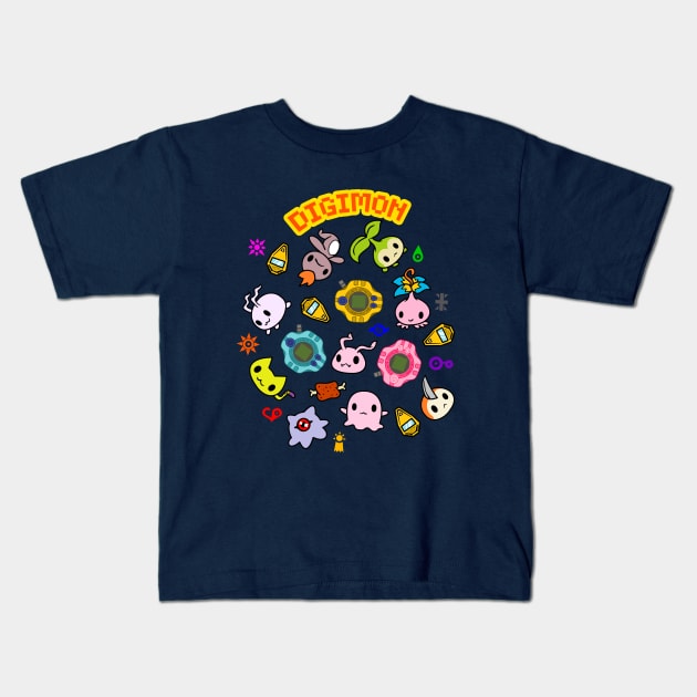 Digital babies Kids T-Shirt by wss3